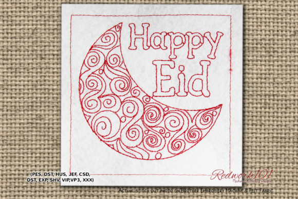 Crescent Moom with Abstract Pattern Review