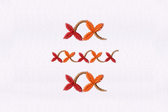 Leaves Border: A Seasonal Embroidery Essential