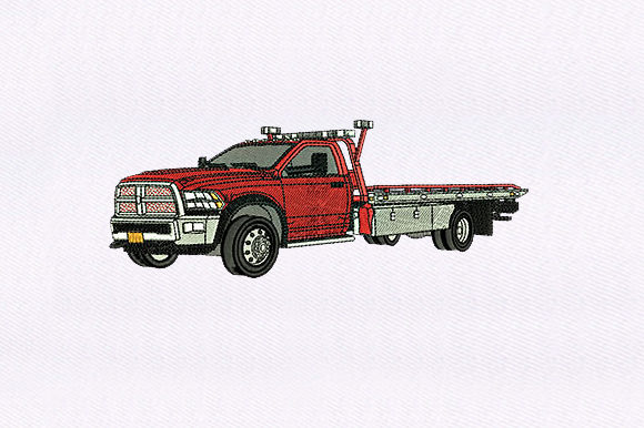 Red Tow Truck Embroidery Review