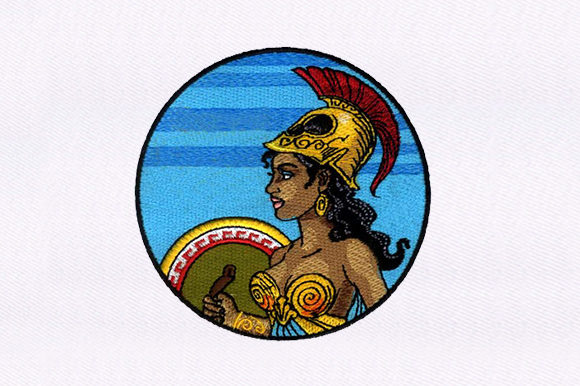 Warrior Princess Embroidery Design